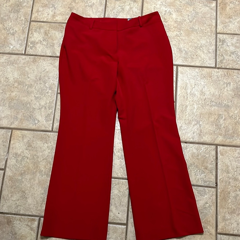 Brand New Red Worthington Petite Curvy Fit Dress Pants